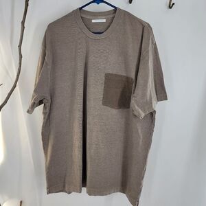 John Elliott tan crewneck tshirt